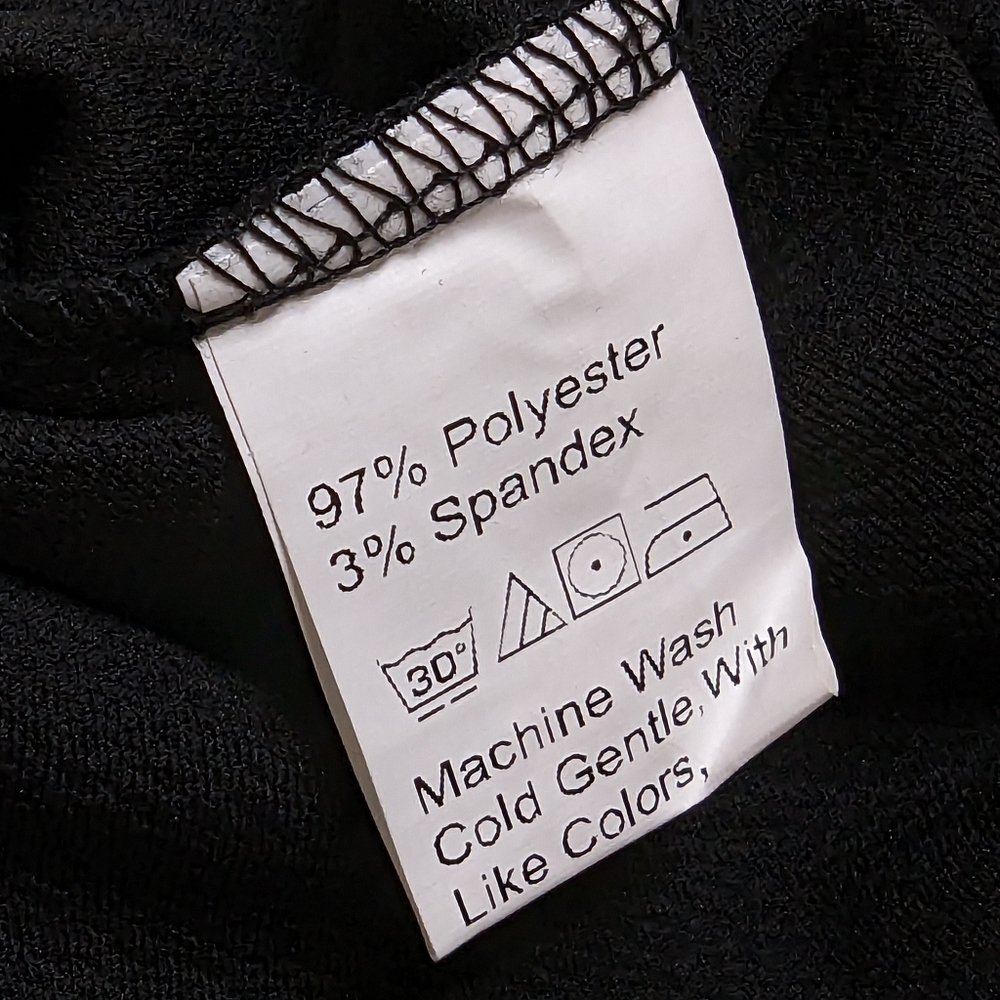 Black high waisted pants/slacks size M - Picture 4 of 6